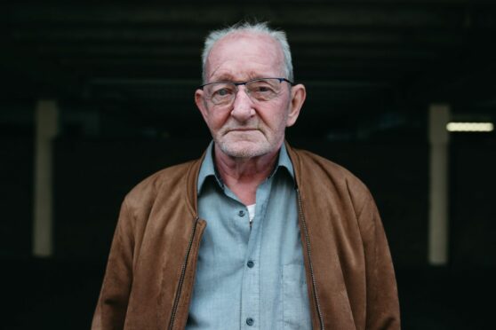 Robert McLeod, whose daughter, Caroline died in police custody, at a police station in Cowcaddens, Glasgow.