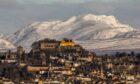 Stirling Castle with Ben Vorlich, right, in the background.