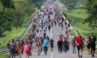 Migrants in Mexico walk to US border this month