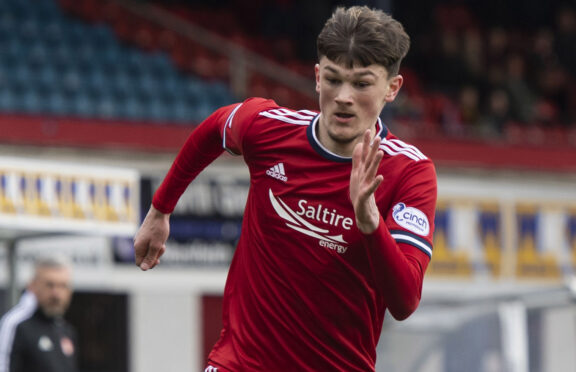 Calvin Ramsay in action for Aberdeen
