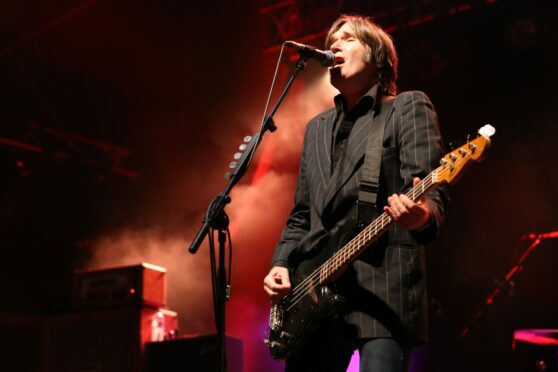 Del Amitri frontman Justin Currie at the Wickerman Festival in 2014