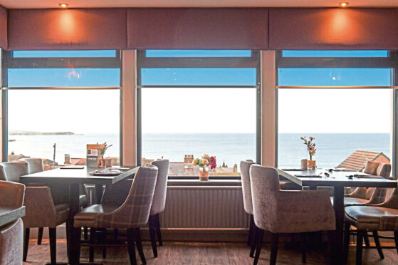 Gorgeous sea view at the Aberdeenshire eatery