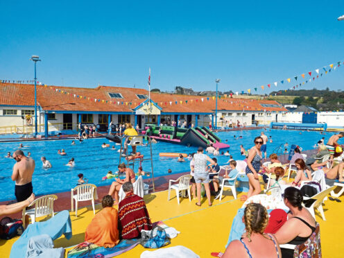 Stonehaven’s open-air pool offers heated sea-water swimming.