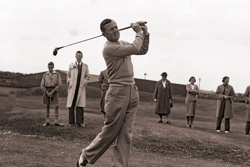 Bobby Locke at St Andrews in 1939.