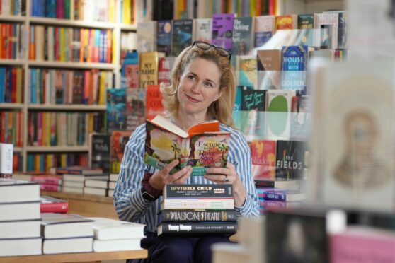 Bookshop owner Rosamund de la Hey at The Mainstreet Trading Company in St Boswells near Melrose in the Borders Picture Stewart Attwood