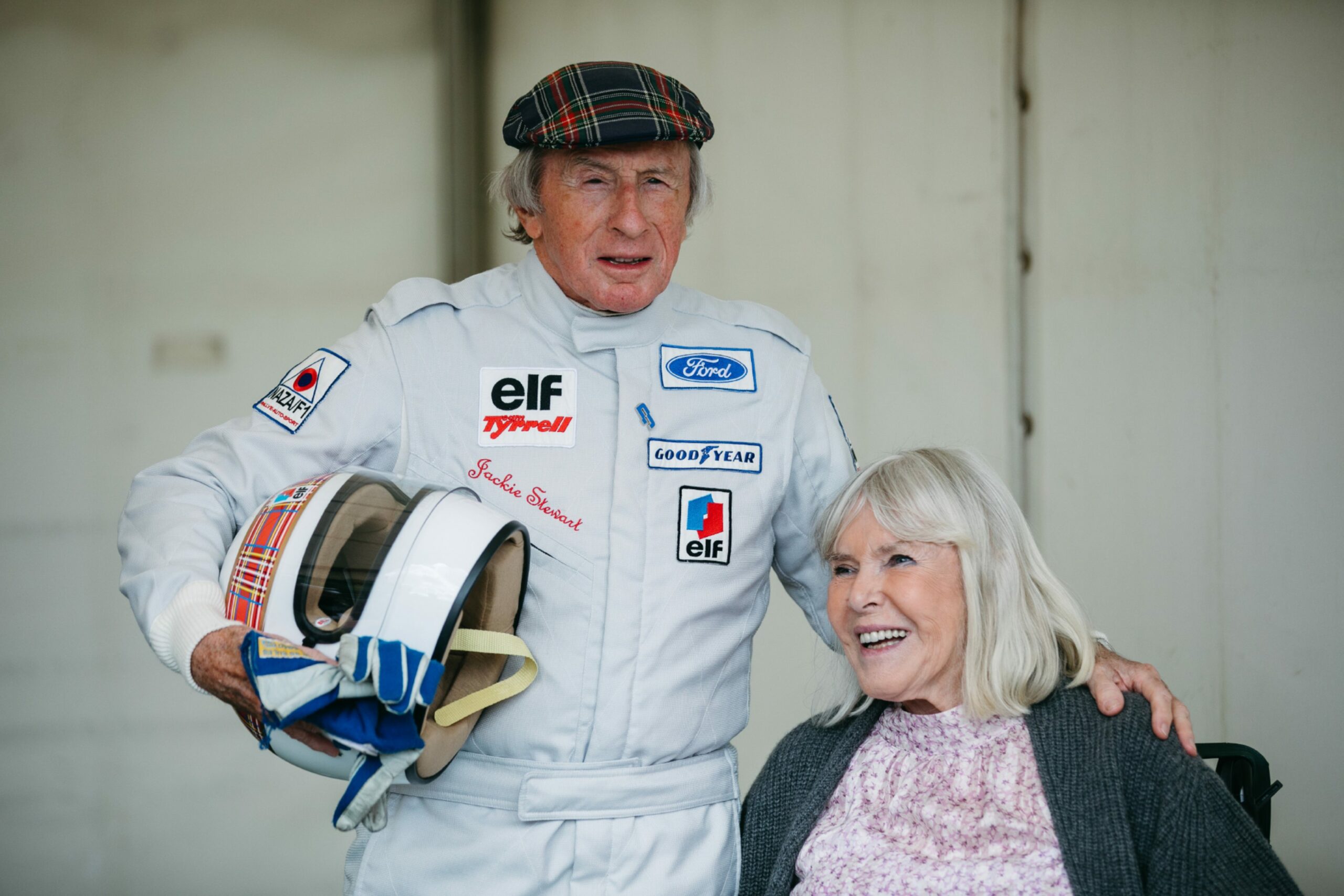 Sir Jackie with his wife, Lady Helen Stewart, at The Sir Jackie Stewart Classic, at Thirlestane Castle, in the Scottish Borders