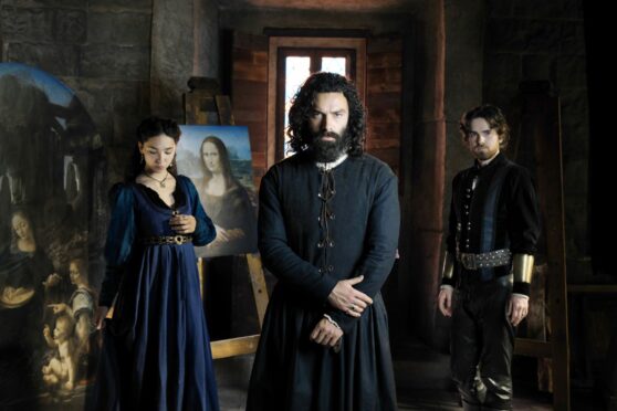 Aidan Turner stars as Da Vinci in Leonardo