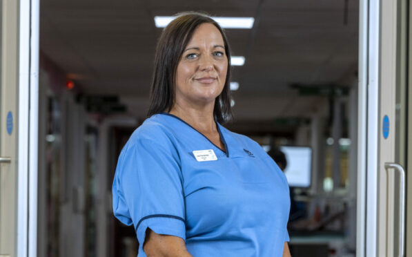 Julie Plenderleith, now a staff nurse at Crosshouse Hospital in Kilmarnock, cared for Covid patients as a student nurse