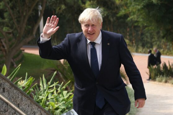 Boris Johnson in Rwanda.