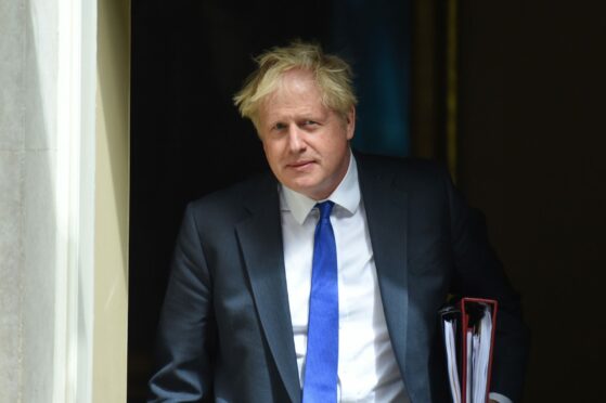 Prime Minister Boris Johnson leaves No.10 Downing Street the day before his resignation.