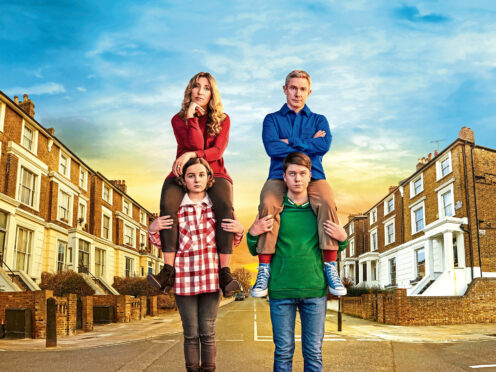 Breeders’ Daisy Haggard, Eve Prenelle, Martin Freeman and Alex Eastwood.