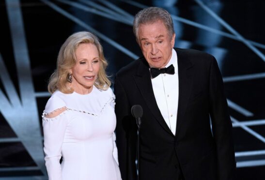 Faye Dunaway and Warren Beatty at the 2017 Oscars