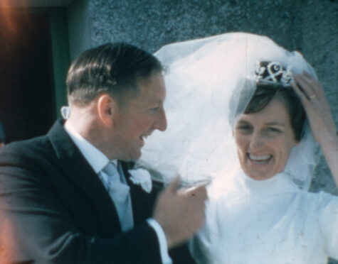 Gloria MacKillop on her wedding day with husband Donald in 1968.