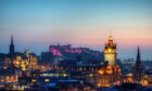 Edinburgh at twilight.