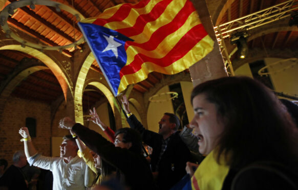 Catalan independence supporters in 2017