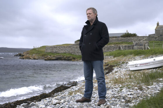 Douglas Henshall in Shetland.