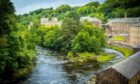 The historic mill village on the River Clyde