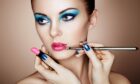 Bold colours on the lips and eyes for a New Romantic makeover