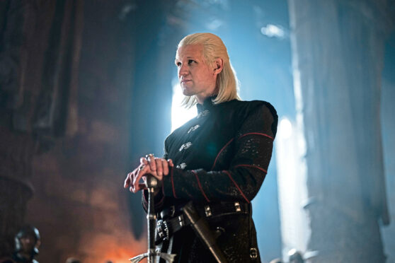 Undated Handout Photo from House of the Dragon. Pictured: Matt Smith as Daemon Targaryen. See PA Feature SHOWBIZ TV House Of The Dragon. Picture credit should read: PA Photo/©Sky/HBO/© 2022 Home Box Office, Inc. All rights reserved. HBO® and all related programs are the property of Home Box Office, Inc. WARNING: This picture must only be used to accompany PA Feature SHOWBIZ TV House Of The Dragon.