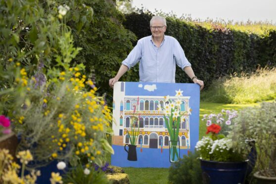 Artist Charles Jamieson at his home in Dunlop