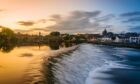 River Nith and Old Bridge in Dumfries, Scotland