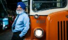 Pioneering bus driver turned police officer Dilawer Singh at the Glasgow Vintage Vehicle Trust