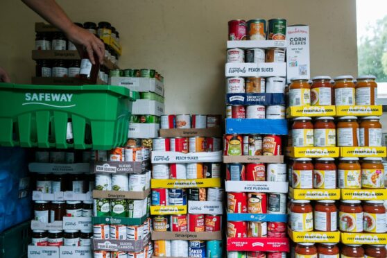 A foodbank in Glasgow