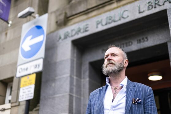 Author David Keenan in his home town of Airdrie