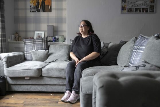 Carolanne Montgomery, at her home in Kilwinning