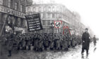 Protests on the day of the funeral of 182 people killed by Czarist police, on February 26, 1917 in St Petersburg, Russia
