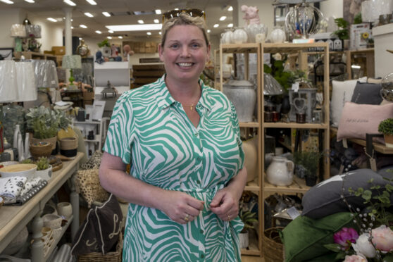 Fiona Horsburgh in her Galashiels gift shop