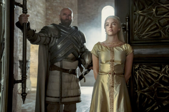Graham McTavish with Milly Alcock in Game of Thrones prequel House Of The Dragon.