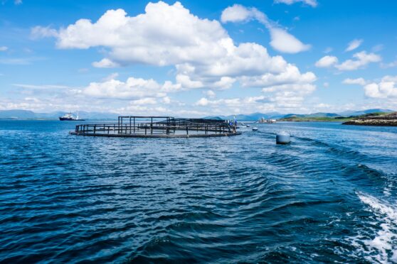 One of Scotland’s salmon farms, part of an important but questioned industry