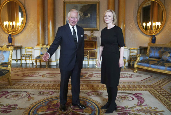 King Charles III meets Liz Truss at Buckingham Palace – the  new prime minister’s first audience with the new monarch – last Friday, the day after the death of his mother, the Queen