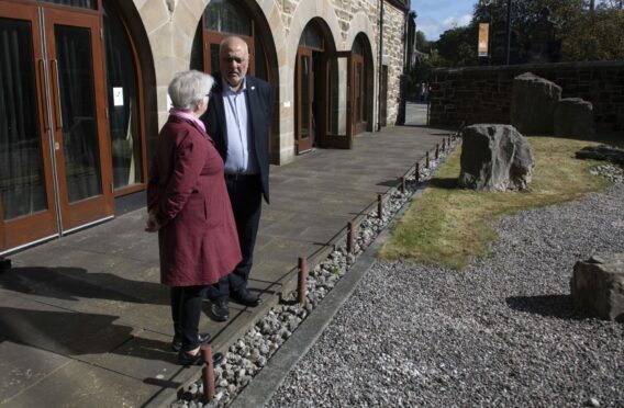 The first visitors back to St. Mungo Museum Of Religious Life & Art