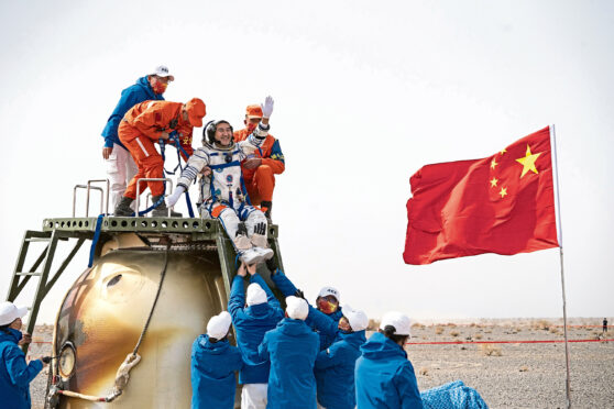 Astronaut Zhai Zhigang returns from the Chinese space station in April