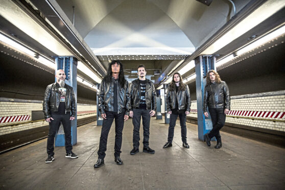 Anthrax founding member Scott Ian, far left, describes crossing the Clyde as like going beyond the wall in Game Of Thrones.