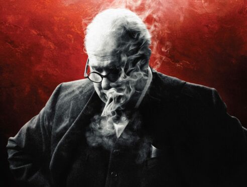 Winston Churchill as portrayed by Gary Oldman in 2017 film The Darkest Hour.