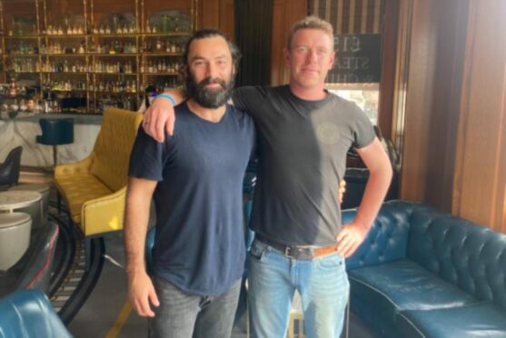 Actor Aidan Turner met with Drew Hallam to learn more about Parkinson's. They worked together to accurately portray the condition in the new TV drama, The Suspect