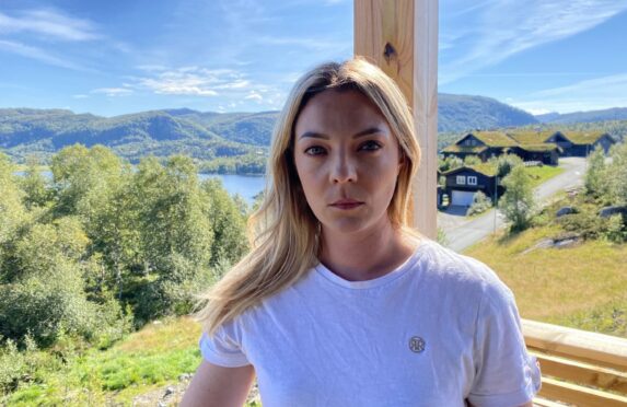 Gemma MacRae at her home in Norway last week.