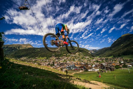 Biking in Morzine.