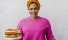 Nadiya Hussain with a delicious selection of her sweet treats