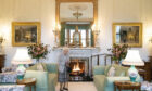 The Queen waits to greet Liz Truss, the 15th prime minister of her reign, in the drawing room at Balmoral on Tuesday