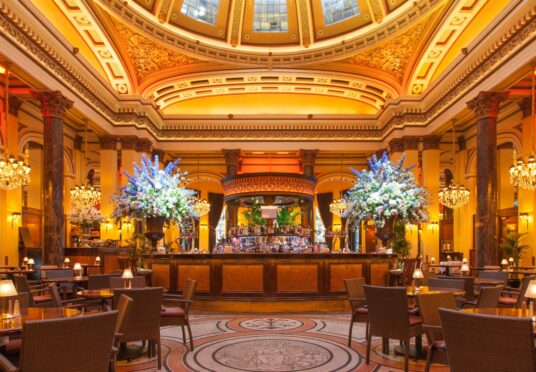 The Dome’s ornate bar and dining area