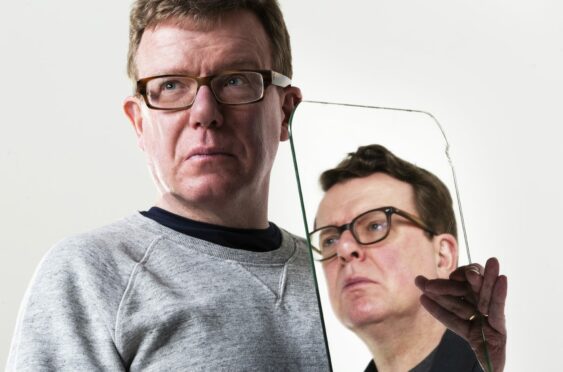 Proclaimers Craig and Charlie Reid pose during a studio shoot in Leith earlier this year