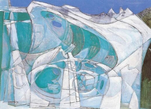 Barns-Graham’s  Glacier (Blue Cave), 1950.