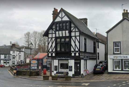 Mock Tudor frontage of the Tudor Coffee House