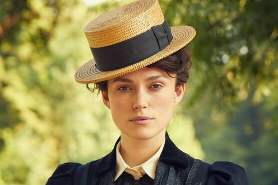 Keira Knightley as 
the title character 
in Colette, the 
2018 biographical 
drama about the 
French novelist