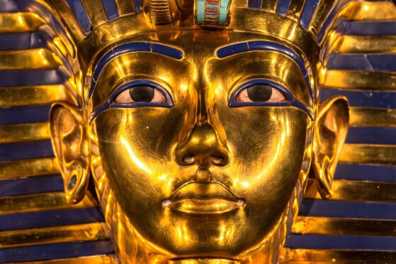 A replica of the Tutankhamun’s funeral mask found in Egypt