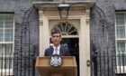 Rishi Sunak makes a speech outside 10 Downing Street